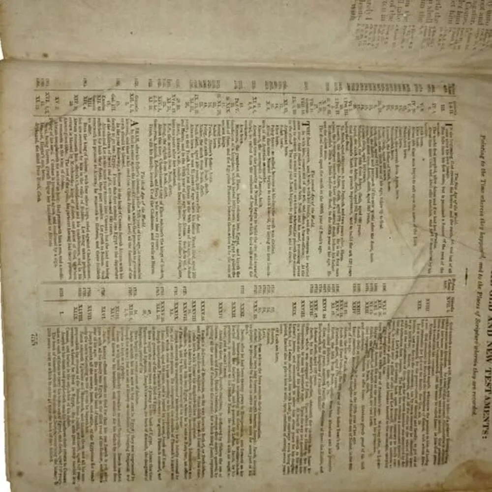Wadsworth Family Bible M&E Phinney Stereotype Ed 1827 Leather Bound New Haven,CT
